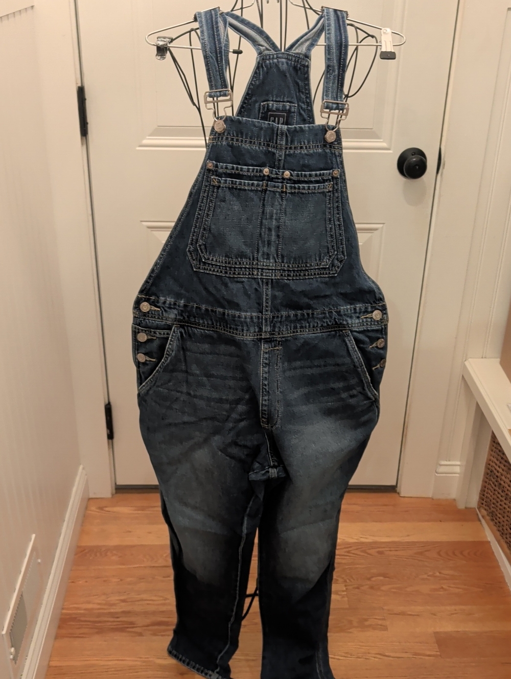 GAP Relaxed Blue Denim Overalls